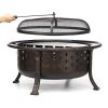 36inch Large Steel BBQ Grill Firepit Bowl